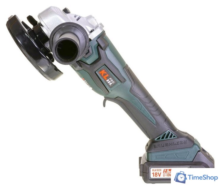 Угловая шлифмашина KLPRO KLAT18B-20 (с 2-мя АКБ, сумка) - Изображение №2 — Интернет-магазин Time-Shop