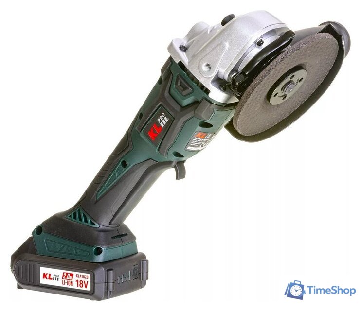 Угловая шлифмашина KLPRO KLAT18B-20 (с 2-мя АКБ, сумка) - Изображение №5 — Интернет-магазин Time-Shop
