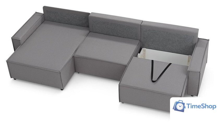 Угловой диван Mio Tesoro Дюссельдорф 293 1.5ек-1.5ек-1.5пф (1174 Savanna Plus Ash) - Изображение №5 — Интернет-магазин Time-Shop