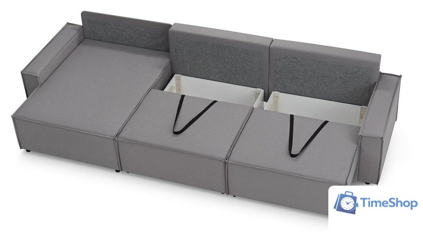 Угловой диван Mio Tesoro Дюссельдорф 293 1.5ек-1.5ек-1.5пф (1174 Savanna Plus Ash) - Изображение №6 — Интернет-магазин Time-Shop