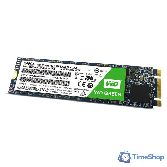 SSD WD Green 240GB WDS240G2G0B - Изображение №2 — Интернет-магазин Time-Shop