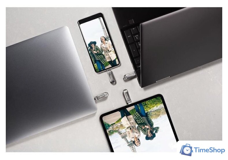USB Flash SanDisk Ultra Dual Drive Luxe USB Type-C 256GB SDDDC4-256G-G46 - Изображение №11 — Интернет-магазин Time-Shop