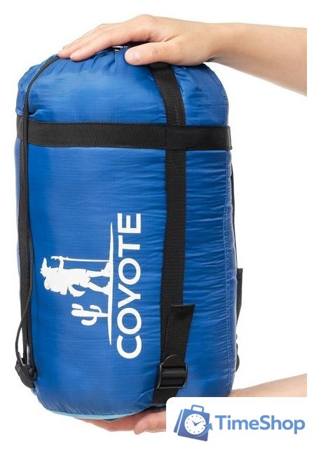 Спальный мешок Coyote Baring ZC-SB022 (синий с туристическим ковриком Foal 1.2см хаки) - Изображение №14 — Интернет-магазин Time-Shop
