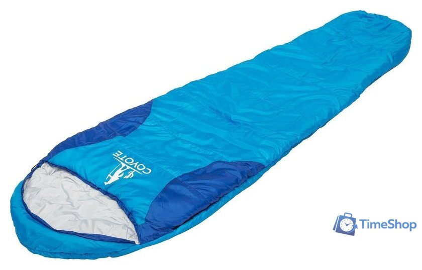 Спальный мешок Coyote Baring ZC-SB022 (синий с туристическим ковриком Foal 1.2см хаки) - Изображение №9 — Интернет-магазин Time-Shop
