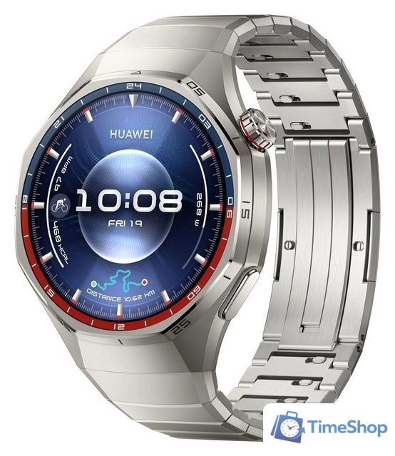 Умные часы Huawei Watch GT 6 Pro 46 мм (серебристый, с серебристым браслетом, международная версия) - Изображение №1 — Интернет-магазин Time-Shop
