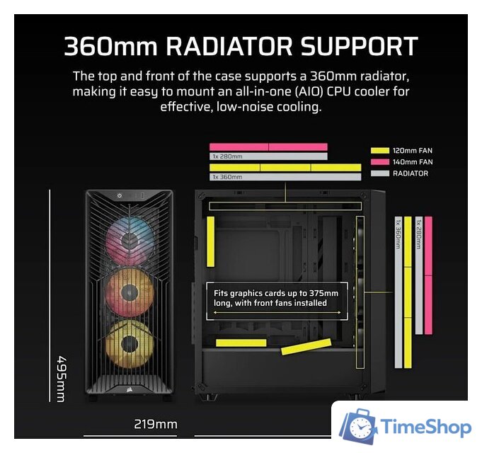 Корпус Corsair 3200D RS ARGB CC-9011344-WW - Изображение №3 — Интернет-магазин Time-Shop