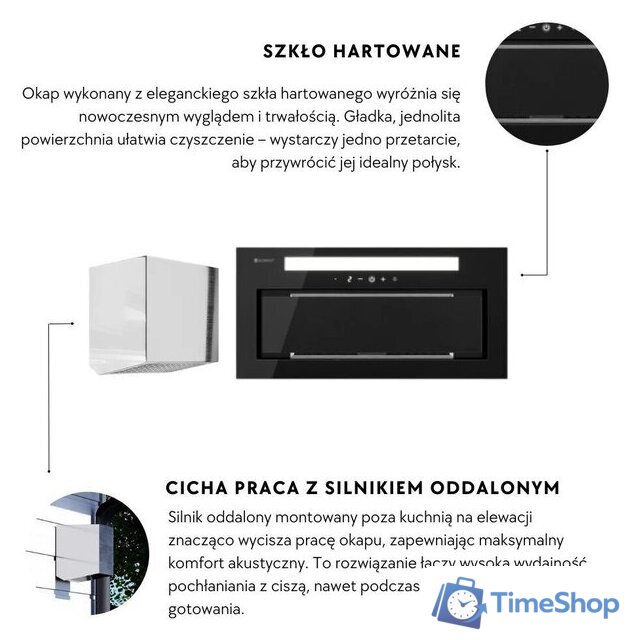 Кухонная вытяжка Globalo Silentio 60.2 Black + Turbina TZ 1.1 - Изображение №3 — Интернет-магазин Time-Shop