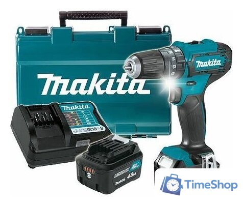 Ударная дрель-шуруповерт Makita HP333DWME (с 2-мя АКБ, кейс) - Изображение №1 — Интернет-магазин Time-Shop