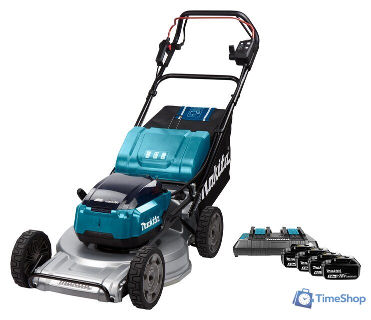 Газонокосилка Makita DLM533PT4 (с 4-мя АКБ) - Изображение №1 — Интернет-магазин Time-Shop