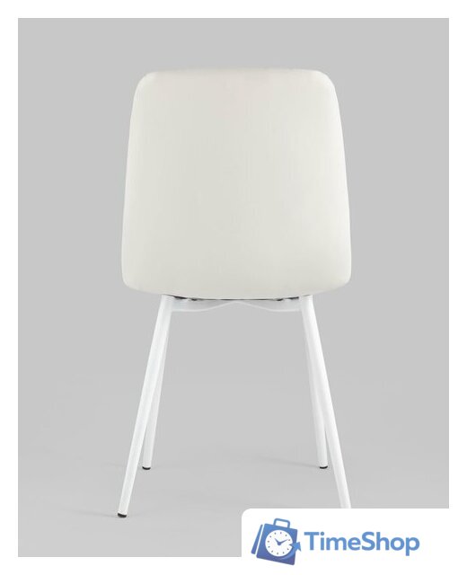 Стул Stool Group Oliver (экокожа белый/белые ножки) - Изображение №4 — Интернет-магазин Time-Shop