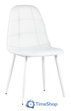 Стул Stool Group Oliver (экокожа белый/белые ножки) - Изображение №1 — Интернет-магазин Time-Shop