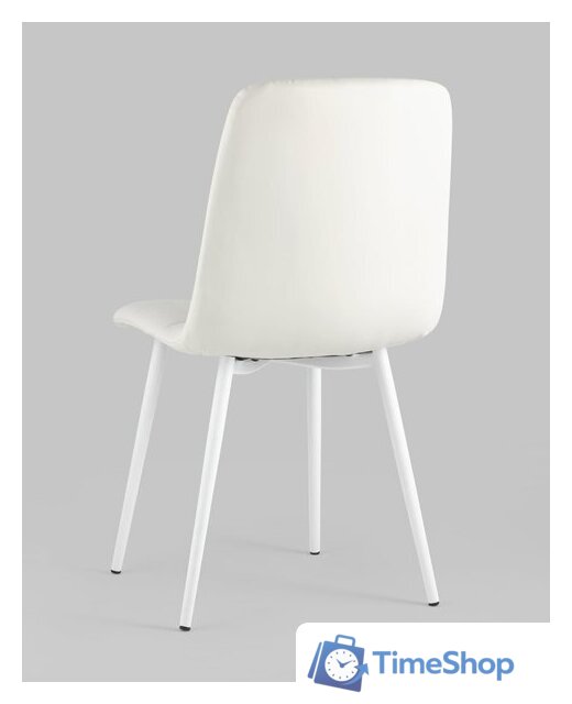 Стул Stool Group Oliver (экокожа белый/белые ножки) - Изображение №5 — Интернет-магазин Time-Shop