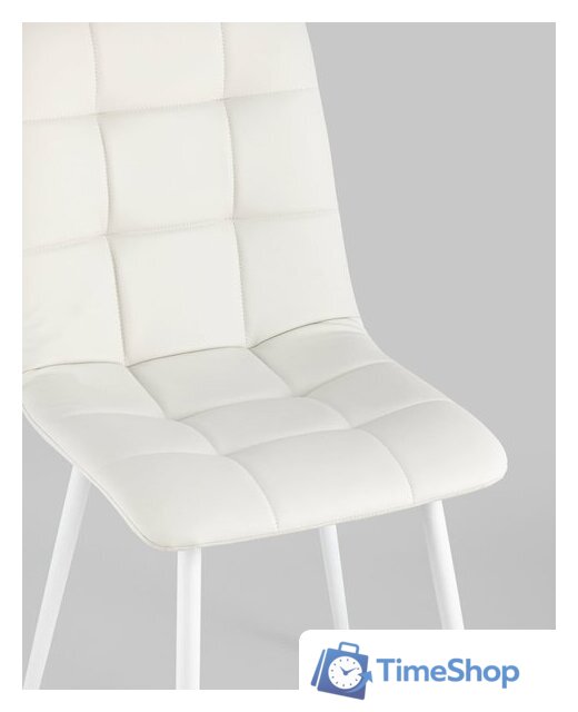 Стул Stool Group Oliver (экокожа белый/белые ножки) - Изображение №7 — Интернет-магазин Time-Shop