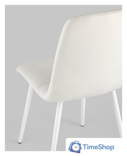 Стул Stool Group Oliver (экокожа белый/белые ножки) - Изображение №6 — Интернет-магазин Time-Shop