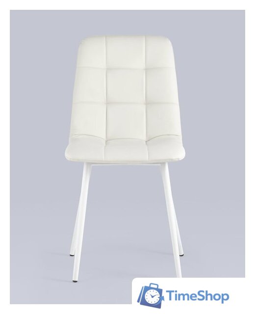 Стул Stool Group Oliver (экокожа белый/белые ножки) - Изображение №2 — Интернет-магазин Time-Shop