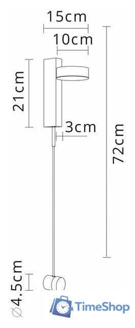 Бра Arte Lamp Mirach A2142AP-10BK - Изображение №4 — Интернет-магазин Time-Shop