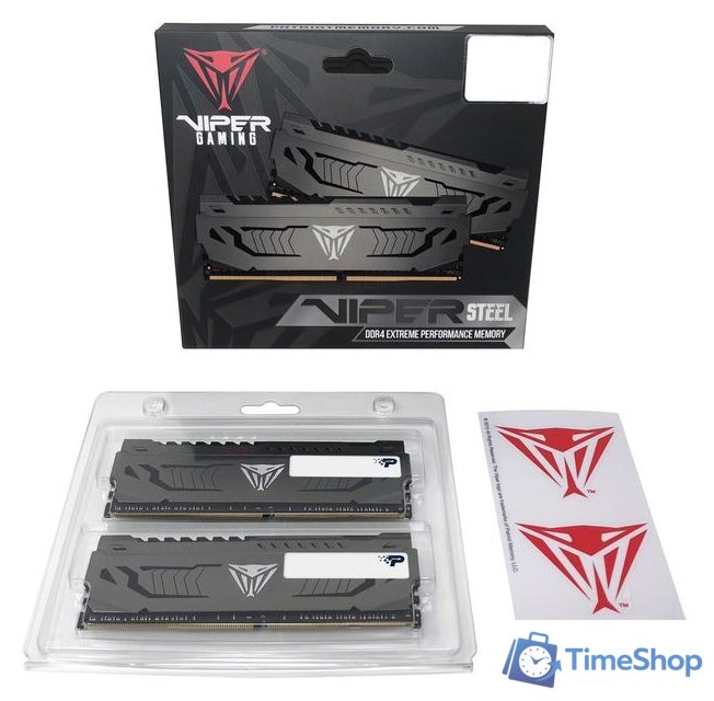 Оперативная память Patriot Viper Steel 2x16GB DDR4 PC4-28800 PVS432G360C8K - Изображение №5 — Интернет-магазин Time-Shop