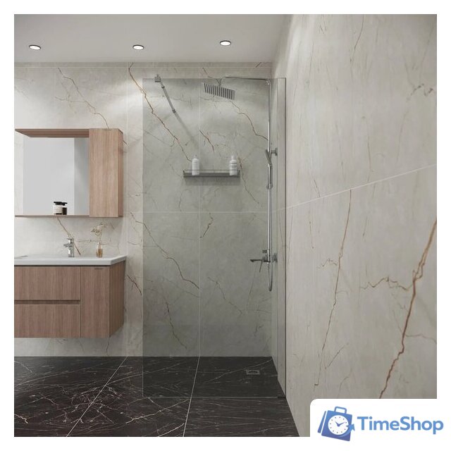 Душевая стенка Niagara 90x190 NG-531-90 (хром/прозрачное стекло) - Изображение №4 — Интернет-магазин Time-Shop