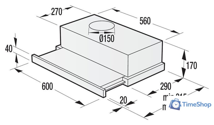 Кухонная вытяжка Gorenje BHP62CLI - Изображение №5 — Интернет-магазин Time-Shop