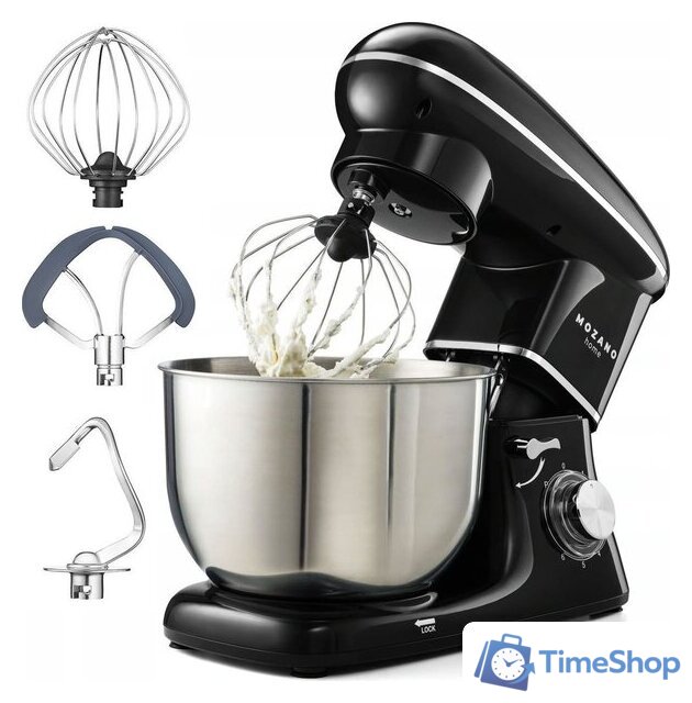 Планетарный миксер Mozano Kitchen Machine ROB-01 (черный) - Изображение №6 — Интернет-магазин Time-Shop