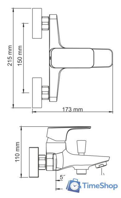 Смеситель Wasserkraft Salm 2701 - Изображение №2 — Интернет-магазин Time-Shop
