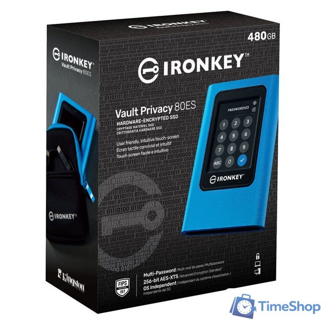 Внешний накопитель Kingston IronKey Vault Privacy 80 960GB IKVP80ES/960G - Изображение №5 — Интернет-магазин Time-Shop