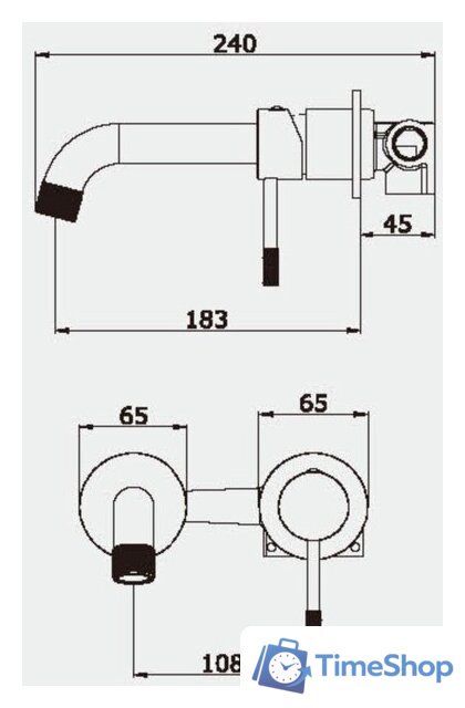 Смеситель Vieir V403513-C - Изображение №2 — Интернет-магазин Time-Shop