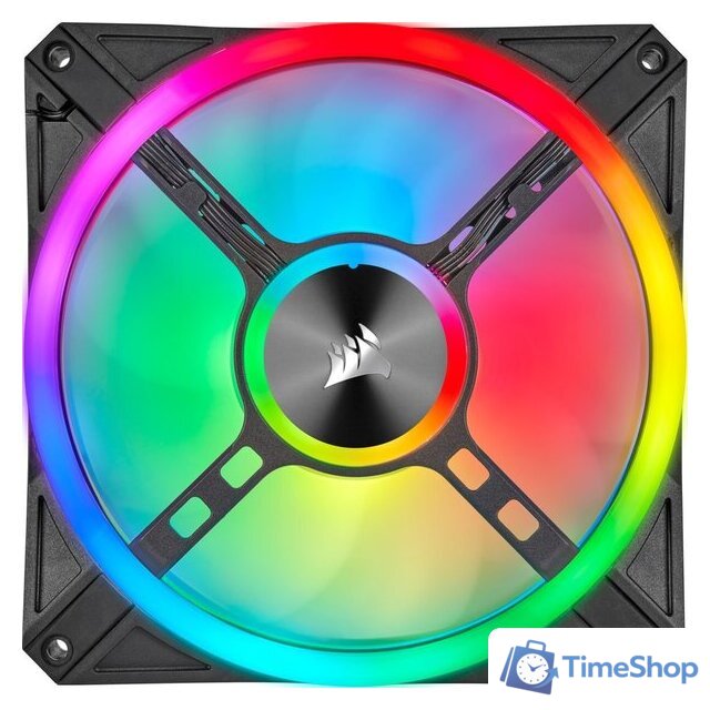 Комплект вентиляторов для корпуса Corsair iCUE QL140 RGB Dual Pack CO-9050100-WW - Изображение №6 — Интернет-магазин Time-Shop