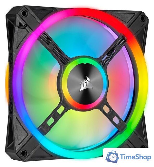 Комплект вентиляторов для корпуса Corsair iCUE QL140 RGB Dual Pack CO-9050100-WW - Изображение №10 — Интернет-магазин Time-Shop