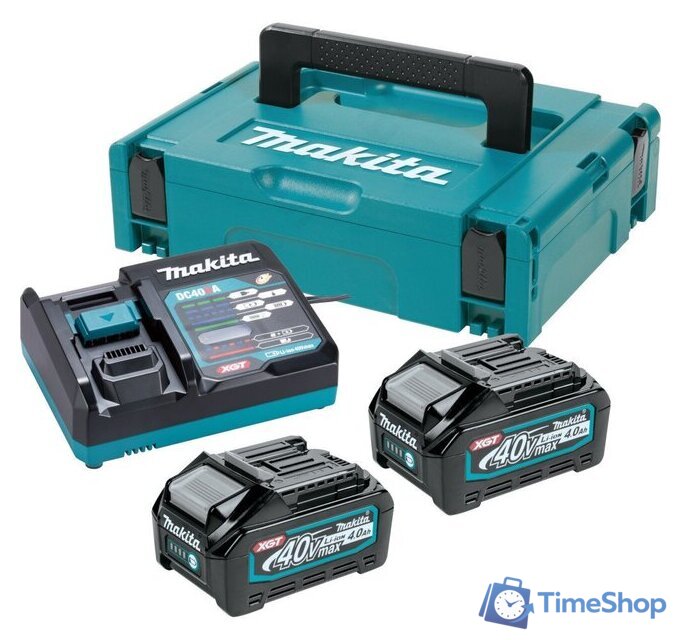 Аккумулятор с зарядным устройством Makita 191J97-1 (40В/2x4 Ah + 40В + кейс) - Изображение №1 — Интернет-магазин Time-Shop