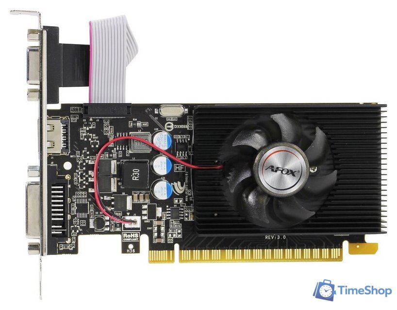 Видеокарта AFOX GeForce GT 730 2GB DDR3 AF730-2048D3L6 - Изображение №1 — Интернет-магазин Time-Shop