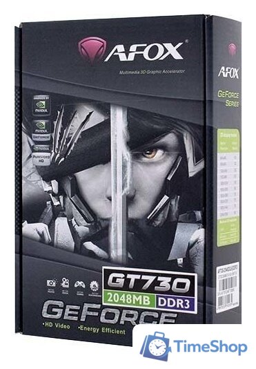 Видеокарта AFOX GeForce GT 730 2GB DDR3 AF730-2048D3L6 - Изображение №4 — Интернет-магазин Time-Shop