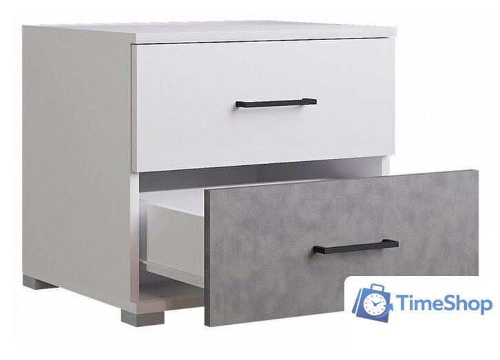 Тумба Горизонт Nova (белый-бетон) - Изображение №3 — Интернет-магазин Time-Shop