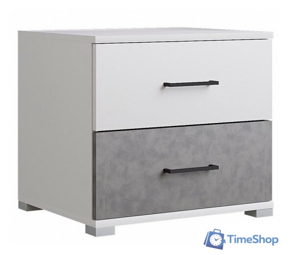 Тумба Горизонт Nova (белый-бетон) - Изображение №1 — Интернет-магазин Time-Shop