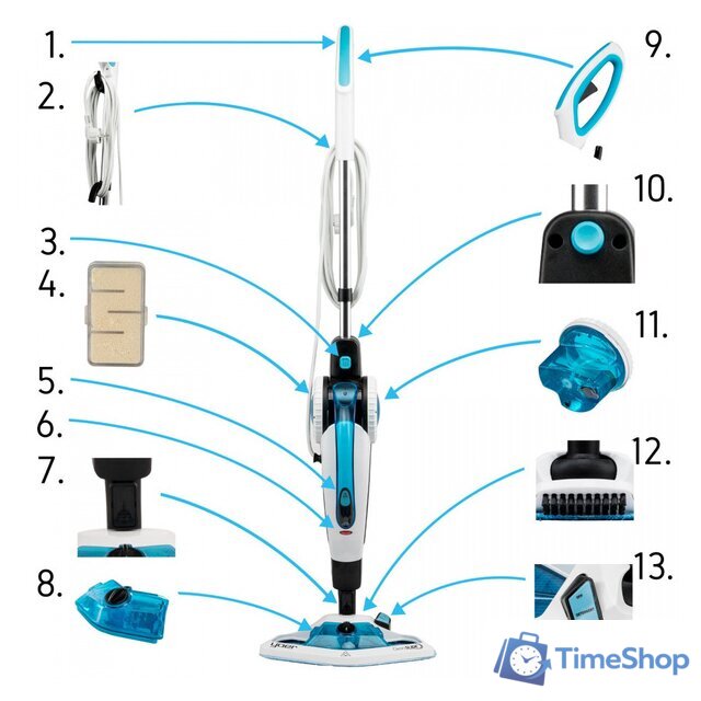 Паровая швабра Yoer Clean Slide SMC01W - Изображение №3 — Интернет-магазин Time-Shop