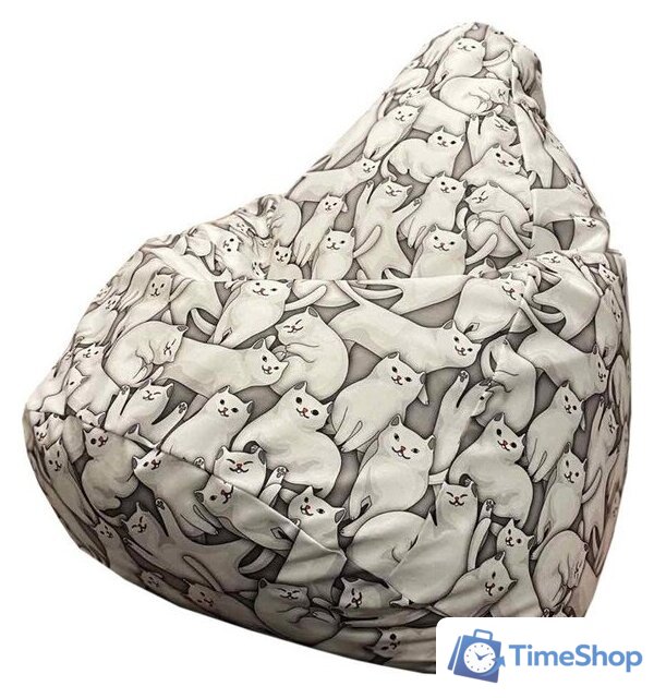 Кресло-мешок Flagman Груша Макси Г2.5-181 Kotofey-01 - Изображение №1 — Интернет-магазин Time-Shop