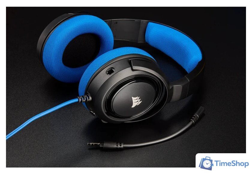Наушники Corsair HS35 (синий) - Изображение №7 — Интернет-магазин Time-Shop