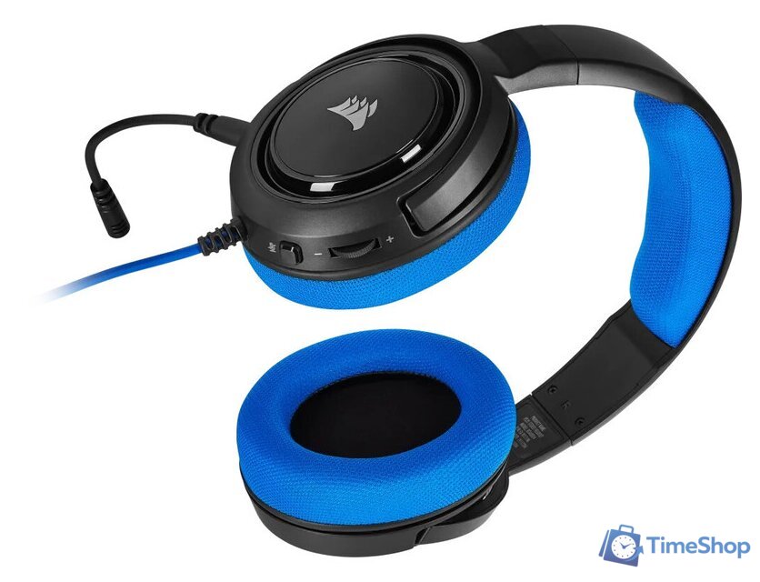 Наушники Corsair HS35 (синий) - Изображение №4 — Интернет-магазин Time-Shop