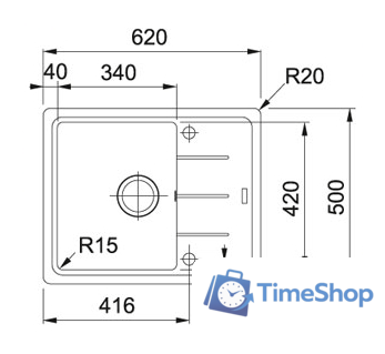 Кухонная мойка Franke BFG 611С (оникс) - Изображение №9 — Интернет-магазин Time-Shop