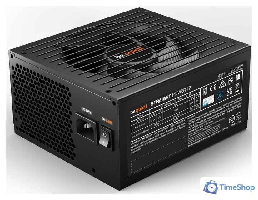 Блок питания be quiet! Straight Power 12 850W BN337 - Изображение №3 — Интернет-магазин Time-Shop