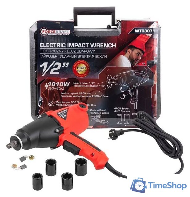 Гайковерт ForceKraft FK-WT03071 (кейс) - Изображение №1 — Интернет-магазин Time-Shop