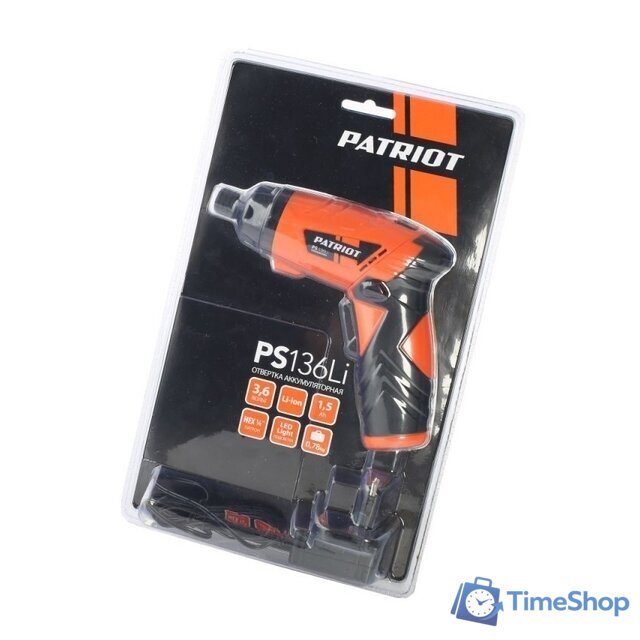 Электроотвертка Patriot PS 136Li 180201303 (с 1-им АКБ) - Изображение №10 — Интернет-магазин Time-Shop