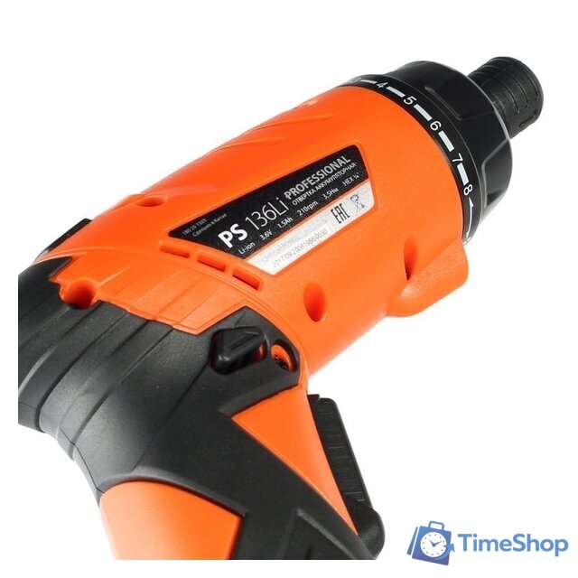 Электроотвертка Patriot PS 136Li 180201303 (с 1-им АКБ) - Изображение №7 — Интернет-магазин Time-Shop