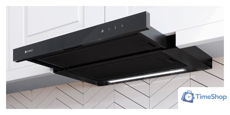 Кухонная вытяжка Globalo Teslo 60.1 (черный) - Изображение №1 — Интернет-магазин Time-Shop