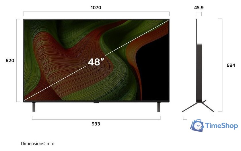 OLED телевизор LG OLED AI B5 OLED48B5RLA - Изображение №4 — Интернет-магазин Time-Shop