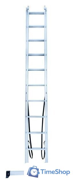 Лестница-стремянка Новая высота NV 122 алюминиевая двухсекционная 2x11 ступеней - Изображение №4 — Интернет-магазин Time-Shop
