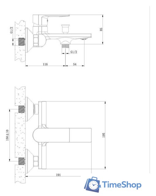 Смеситель Lauter Reef 21CK6678C - Изображение №2 — Интернет-магазин Time-Shop