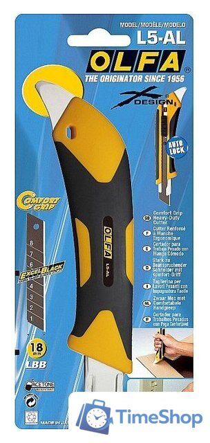 Нож строительный OLFA OL-L5-AL - Изображение №6 — Интернет-магазин Time-Shop