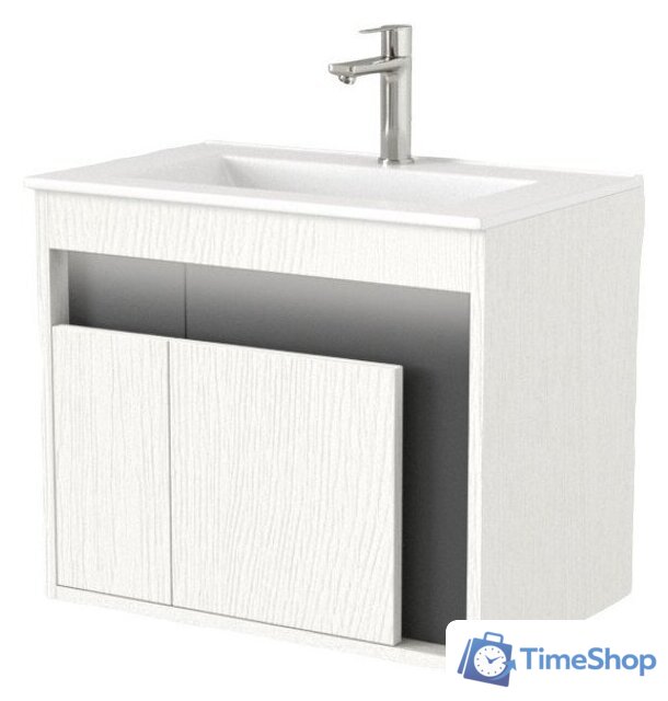  Дабер Тумба под умывальник 016 60 Т16.6.0.20_light (с подсветкой, белый древесный/серый) - Изображение №1 — Интернет-магазин Time-Shop