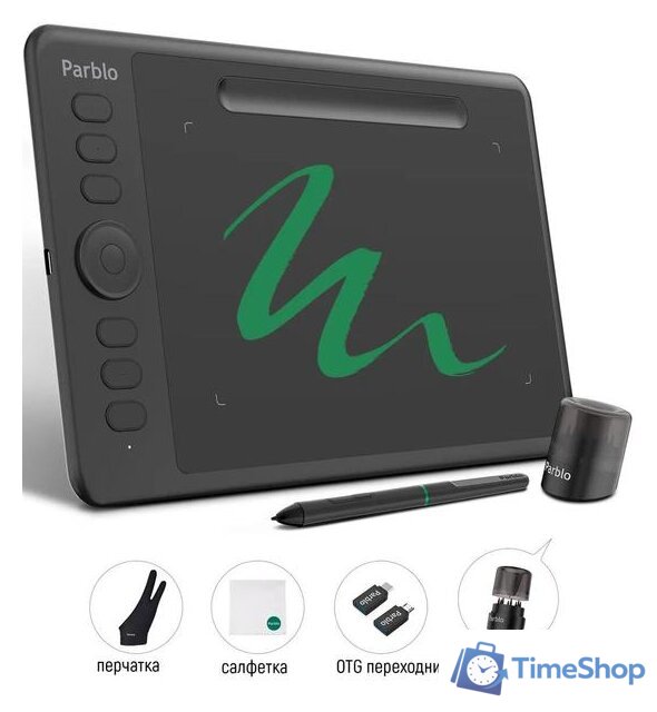 Графический планшет Parblo Intangbo S (черный) - Изображение №14 — Интернет-магазин Time-Shop
